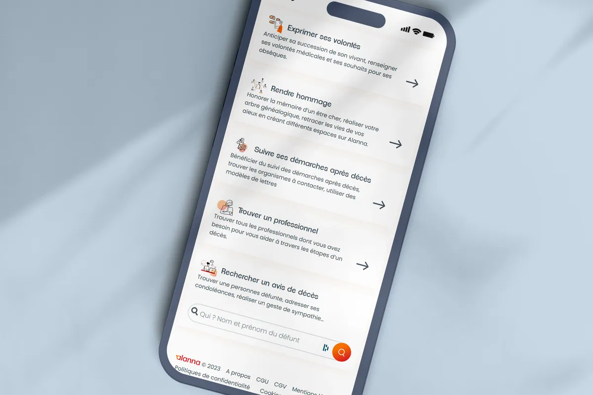 faire-part de décès en ligne